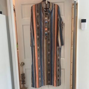 Vintage OOAK Rare Western Maxi Dress Sz XL EUC